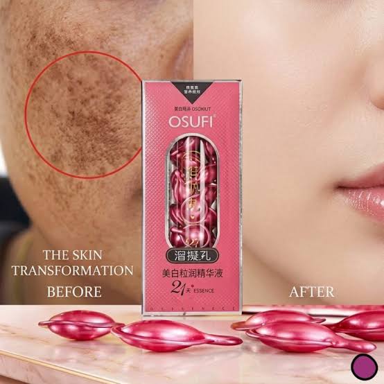 OSUFI Whitening Anti-freckle Essence(২১ টি মেসতা রিমুভার ক্যাপসুল সেট) 